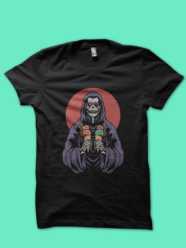 grim reaper t-shirt design bundle