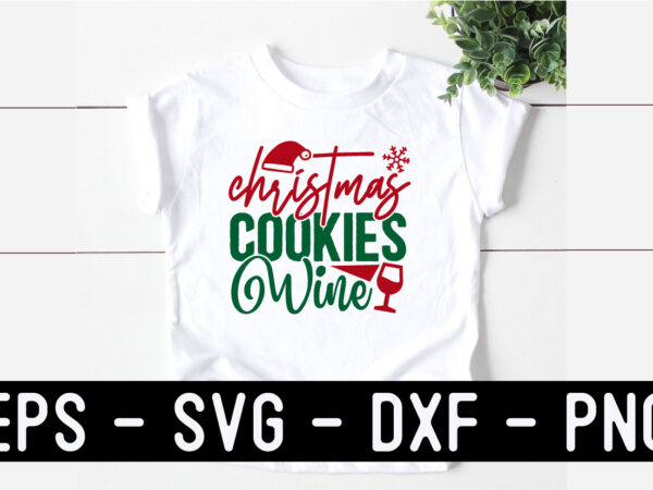 Christmas wine svg t shirt design template