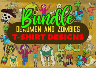 Zombie t-shirt design DUNDLE
