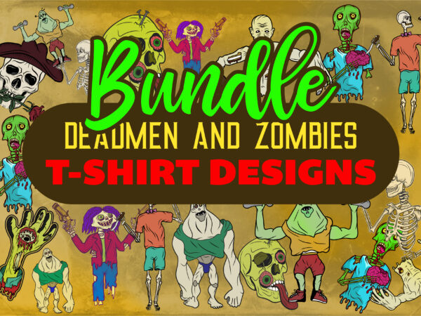 Zombie t-shirt design dundle