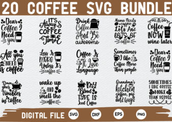 Coffee svg bundle t shirt vector file