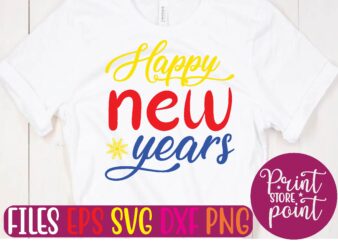 Happy new years t shirt template