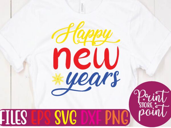 Happy new years t shirt template