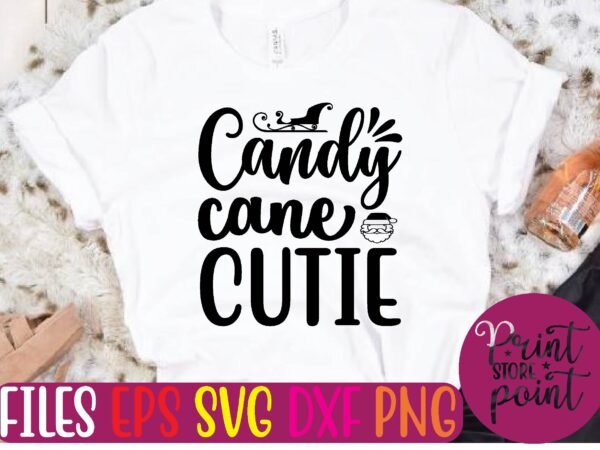 Candy cane cutie graphic t shirt