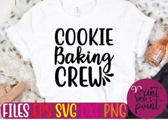 COOKIE Baking CREW t shirt vector illustration