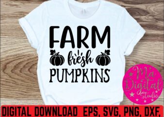 farm fresh pumpkins graphic t shirt