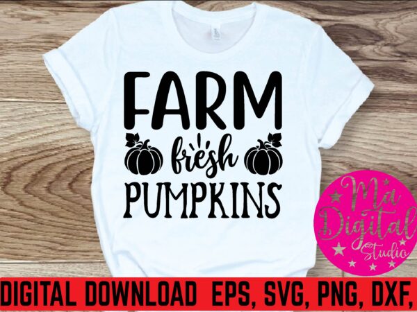Farm fresh pumpkins graphic t shirt
