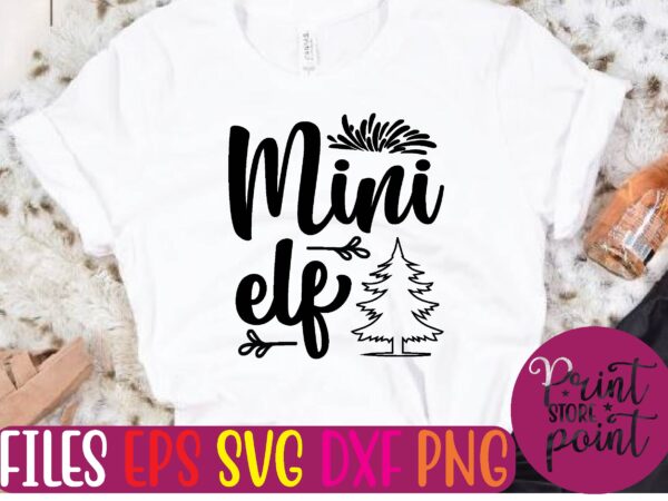 Mini elf t shirt vector illustration