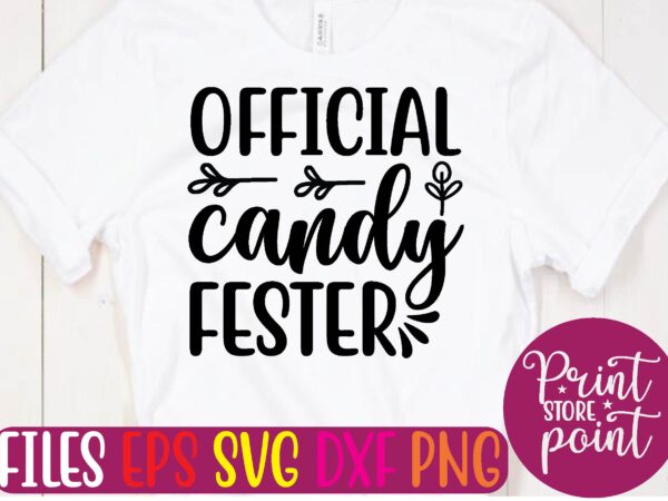 Official candy fester t shirt vector illustration Official candy fester t shirt vector illustration