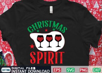 christmas spirit t shirt template