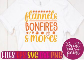 FLANNELS BONFIRES S’MORES graphic t shirt