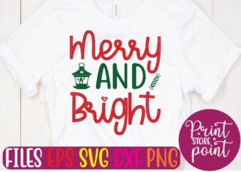 Merry AND Bright svg