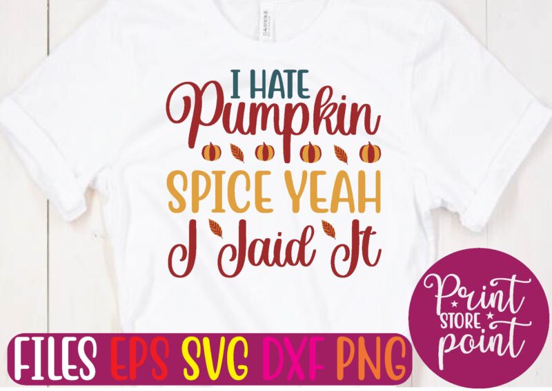 Fall svg t shirt design template