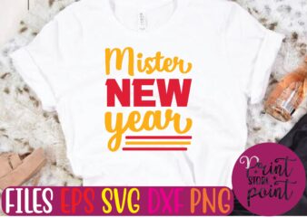 Mister NEW year graphic t shirt