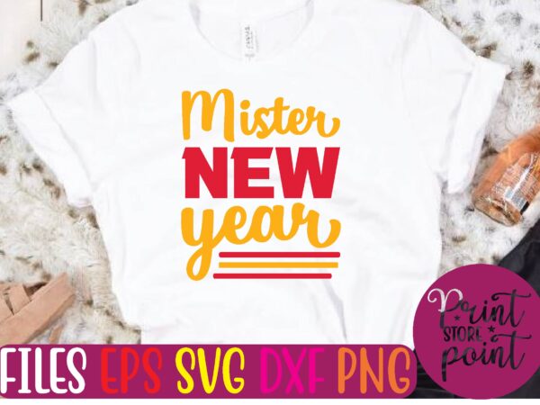 Mister new year graphic t shirt