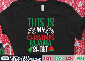 this is my christmas pajama shirt graphic t shirt