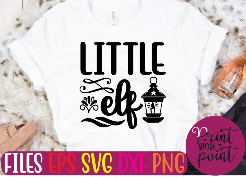 LITTLE elf t shirt template