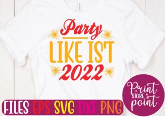 Party LIKE IS’T 2022 t shirt template