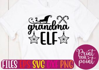 grandma ELF graphic t shirt