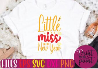 Little MISS New Year graphic t shirt