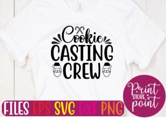 Cookie CASTING CREW t shirt vector illustration