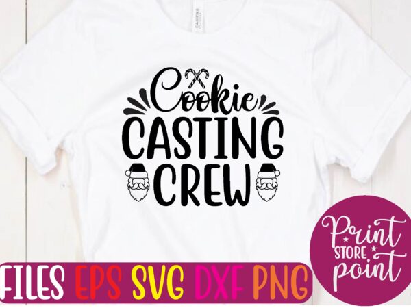 Cookie casting crew t shirt vector illustration