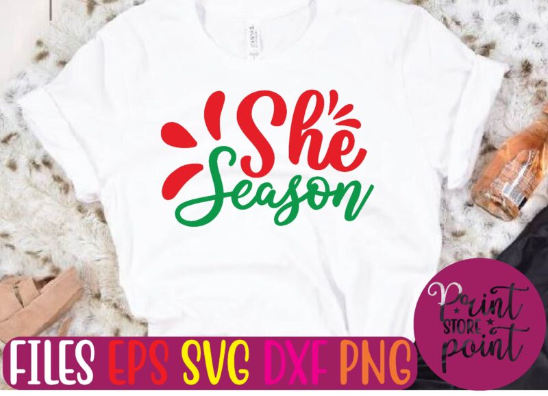 She Season t shirt vector illustration