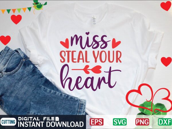 Miss steal your heart graphic t shirt