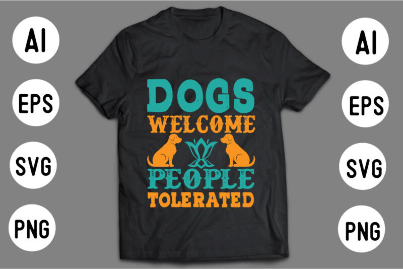 DOG T shirt Design Template