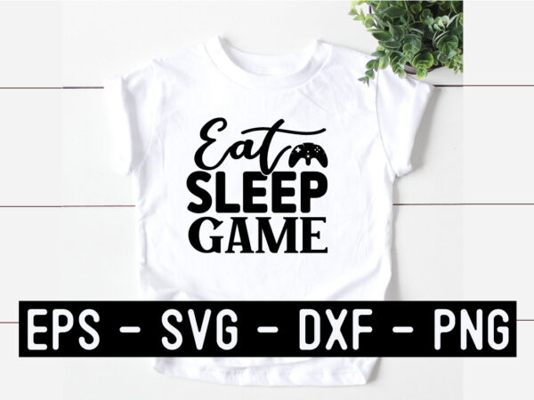 Game svg t shirt design template