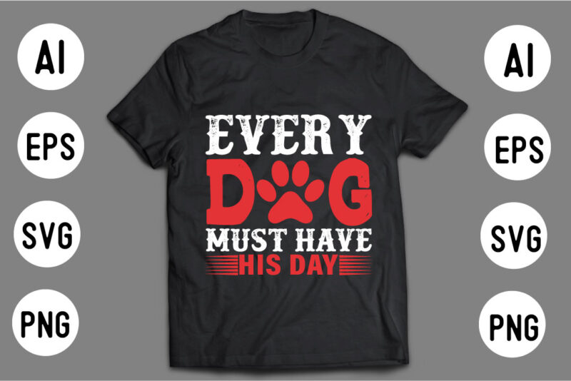 DOG T shirt Design Template