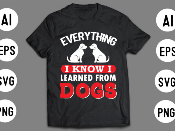 Dog t shirt design template