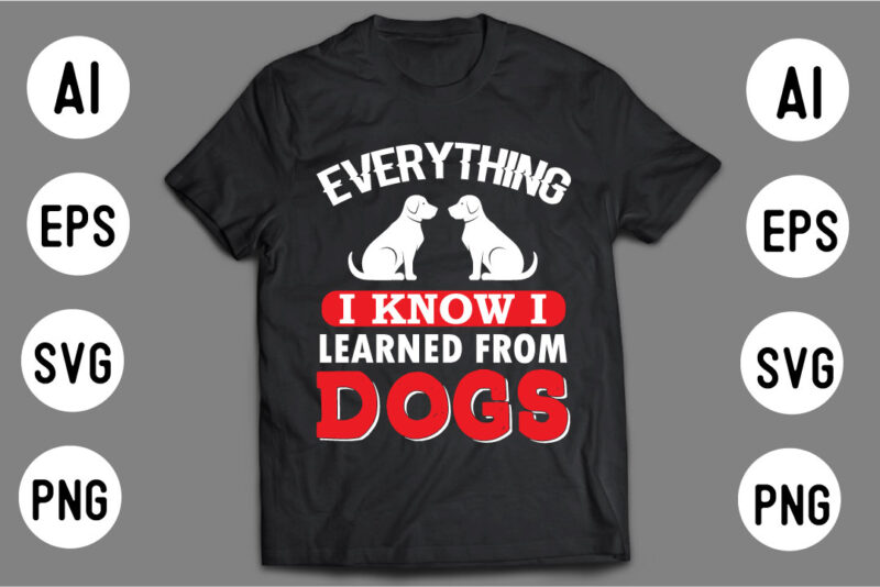 DOG T shirt Design Template