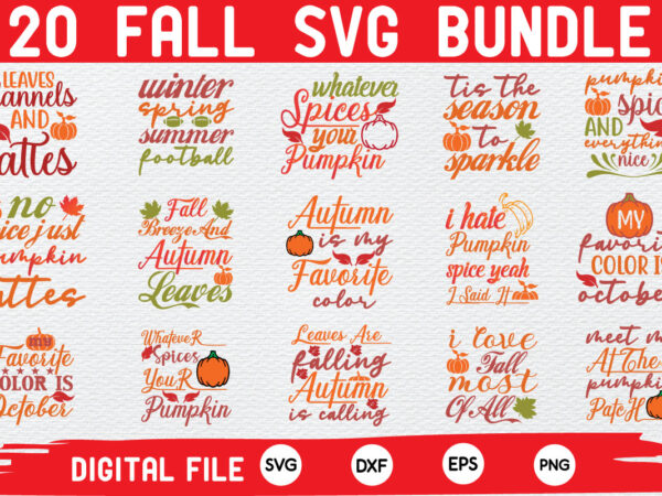 Fall svg bundle t shirt graphic design