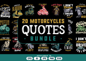 20 Motorcycle quotes bundle