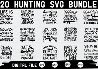 Hunting Svg Bundle for sale!