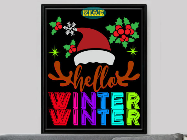 Hello winter t shirt template vector, hello winter svg, merry christmas t shirt designs, merry christmas svg, merry christmas vector, merry christmas logo, christmas svg, christmas vector, christmas quotes, funny