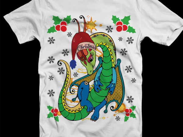 Baby dragon christmas tshirt designs template vector, dragon christmas, dragon, merry christmas svg, merry christmas vector, merry christmas logo, christmas svg, christmas vector, christmas quotes, funny christmas, christmas tree svg,