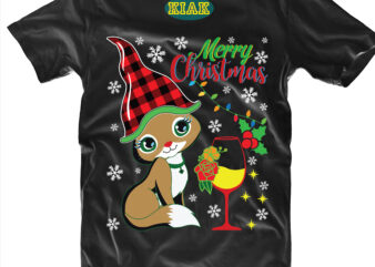 Kitten Christmas t shirt template vector, Kitten Christmas vector, Kittens Christmas Svg, Cat Christmas, Kitten Buffalo plaid Christmas Svg, Merry Christmas Svg, Merry Christmas vector, Merry Christmas logo, Christmas Svg,