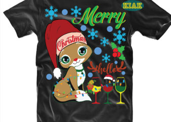 Christmas Kittens tshirt designs template vector, Christmas Kitten Svg, Cat Christmas Svg, Merry Christmas Svg, Merry Christmas vector, Merry Christmas logo, Christmas Svg, Christmas vector, Christmas Quotes, Funny Christmas, Christmas