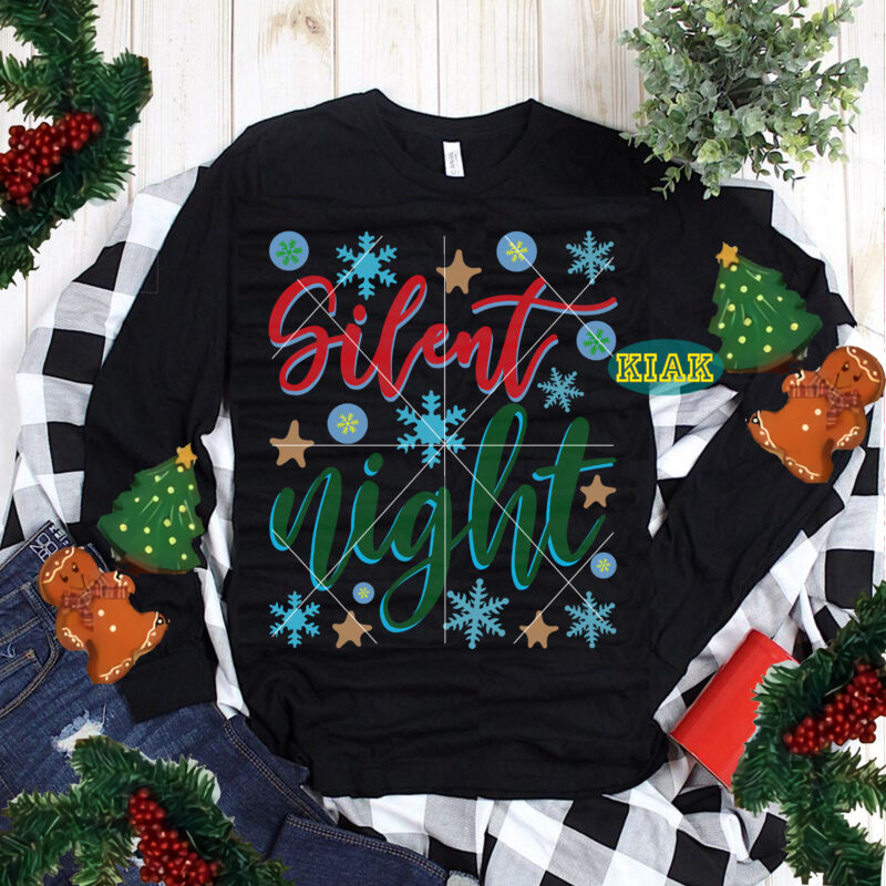 Silent Night Christmas tshirt designs template vector, Christmas SVG t shirt designs, Silent Night Christmas Svg, Silent Night vector, Merry Christmas Svg, Merry Christmas vector, Merry Christmas t shirt designs,