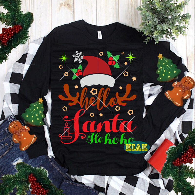 Hello Santa Ho Ho Ho t shirt designs, Hello Santa Ho Ho Ho Svg, Merry Christmas t shirt designs, Merry Christmas Svg, Merry Christmas vector, Merry Christmas logo, Christmas Svg,