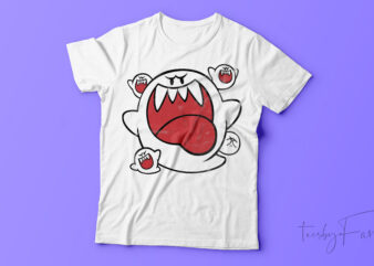 Buy Nintendo Boo Tshirt design ready to print