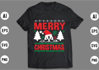 Christmas T shirt Design Template