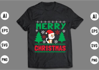 Christmas T shirt Design Template