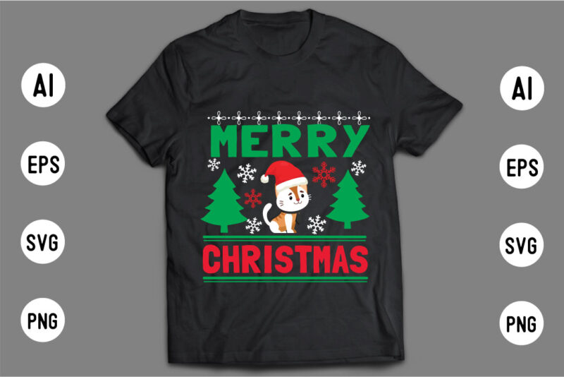 Christmas T shirt Design Bundle