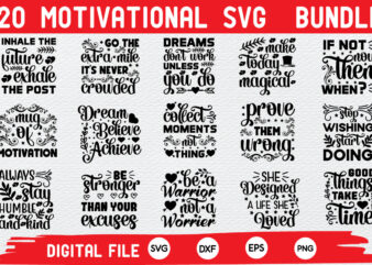 Motivational Quote SVG Cut File t shirt designs for sale