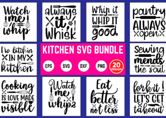 kitchen svg bundle t shirt vector illustration
