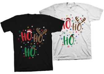 Ho Ho Ho, Christmas Design Vector Illustration, Christmas svg, Merry Christmas svg, Christmas shirt, Christmas png, christmas t shirt design for sale