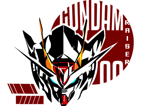 Gundam head 0.1 t-shirt design